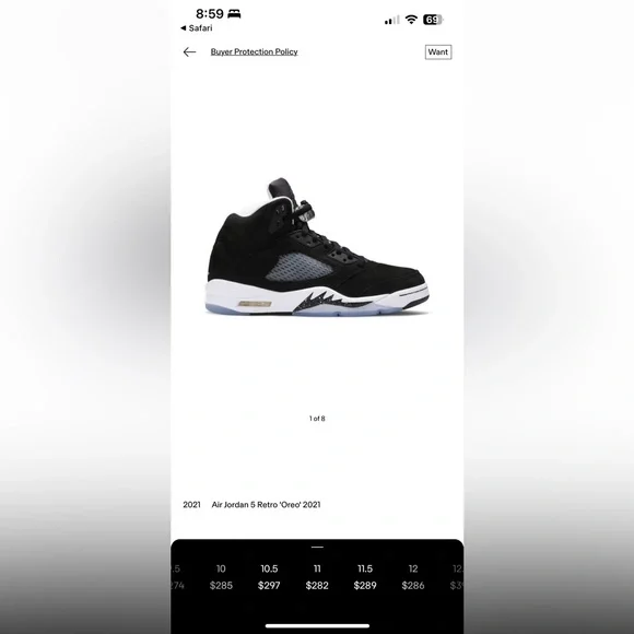 Jordan 5 Oreo - Picture 4 of 4